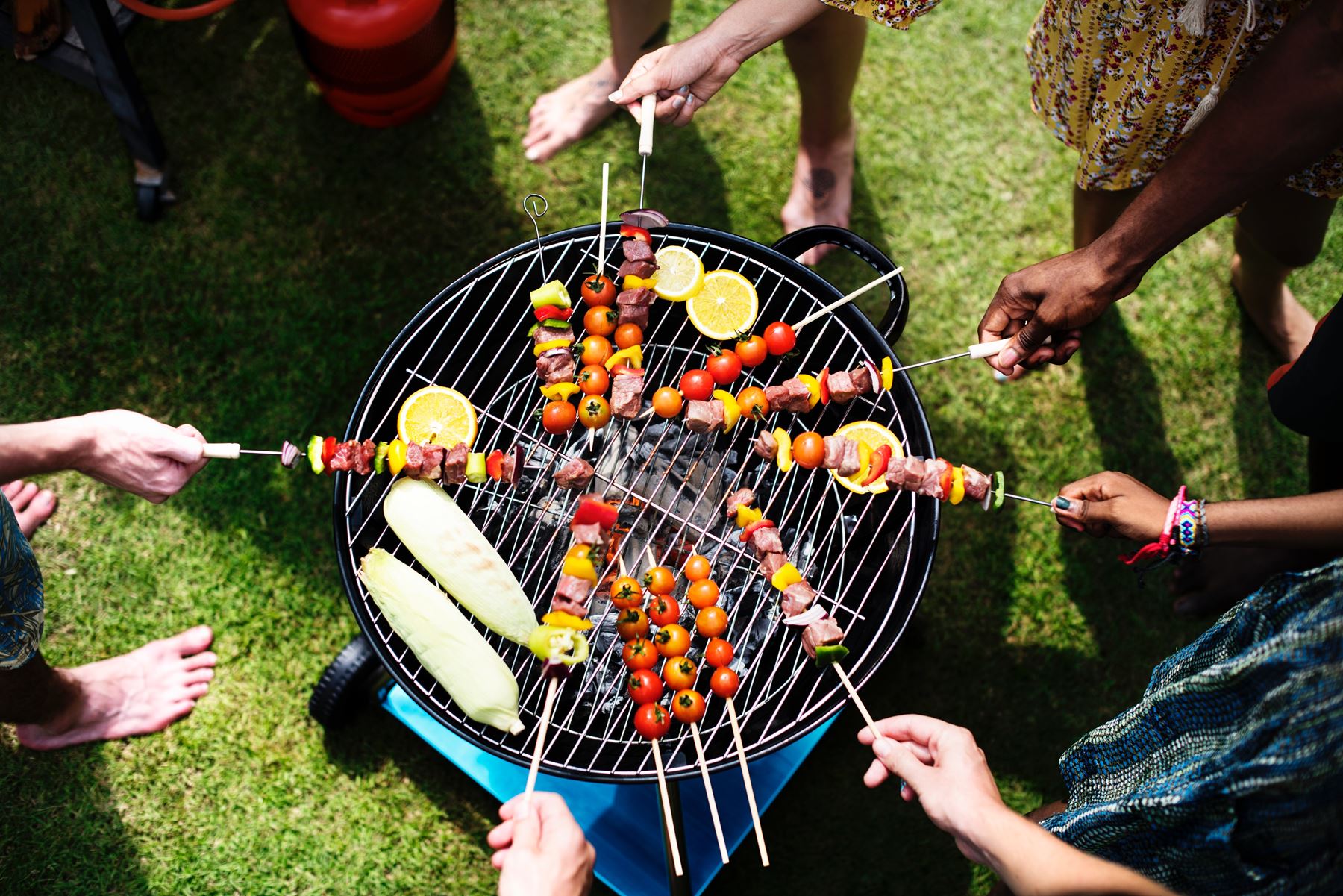 Grillspets på grill